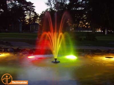 Освещение фонтана 