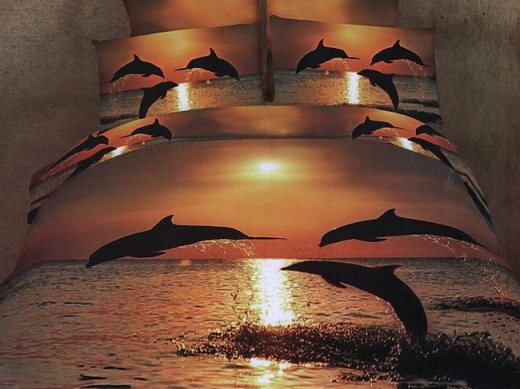 Постельное белье с дельфинами